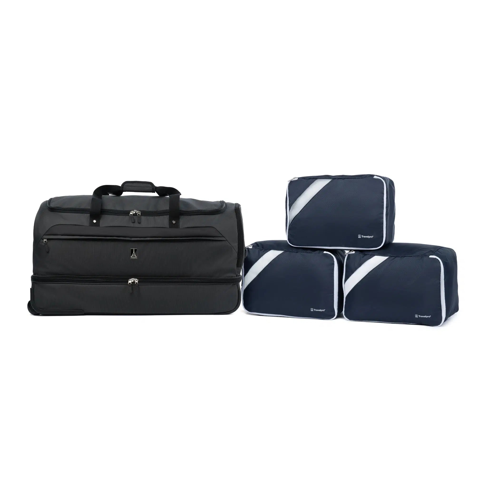 Travelpro Roadtrip 30-Inch Drop Bottom Rolling Duffel Bag with Packing Cubes - Perfect for Air Travel, Business Trips & Family Vacations