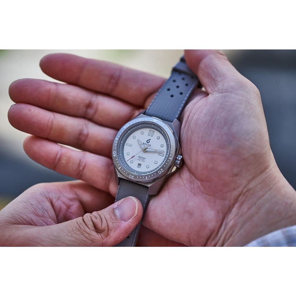 BOLDR Odyssey Freediver Watch - Professional Diving Timepiece for Men & Women | Waterproof 200M, Stainless Steel Case, Sapphire Crystal | Perfect for Scuba Diving, Snorkeling & Water Sports