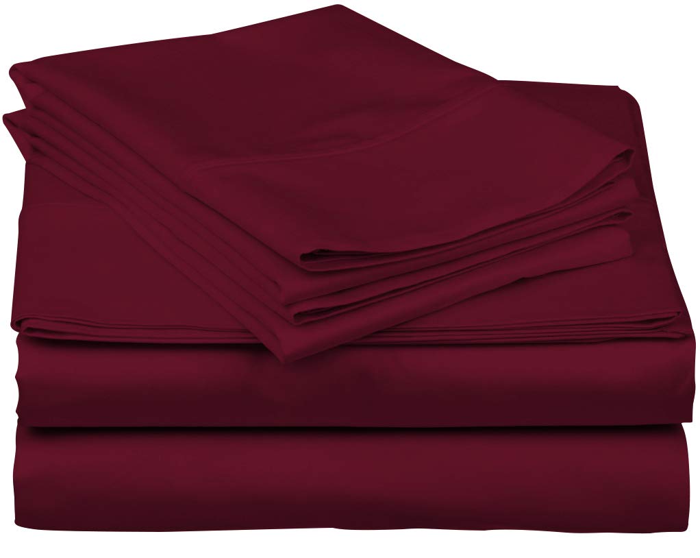 800 Thread Count 100% Egyptian Cotton Sheets Set - 4 Piece Twin Size with 17