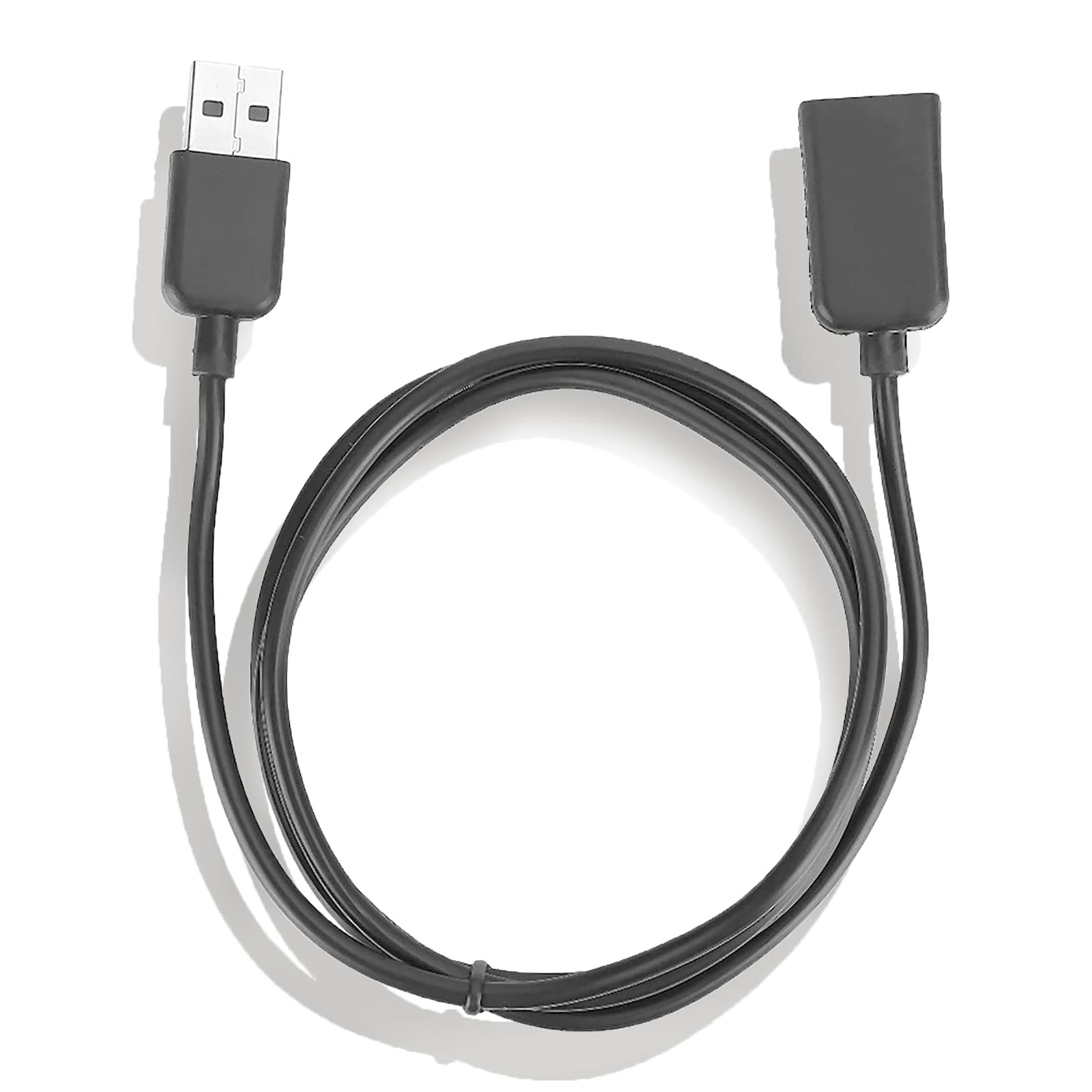 Cuifati 1M/3.28ft USB Charger Cable for Smart Bracelet Watch - TPE Soft Wristband Charger, Portable USB Adapter (Black) | Perfect for Fitness Tracking, Sleep Monitoring & Daily Wear