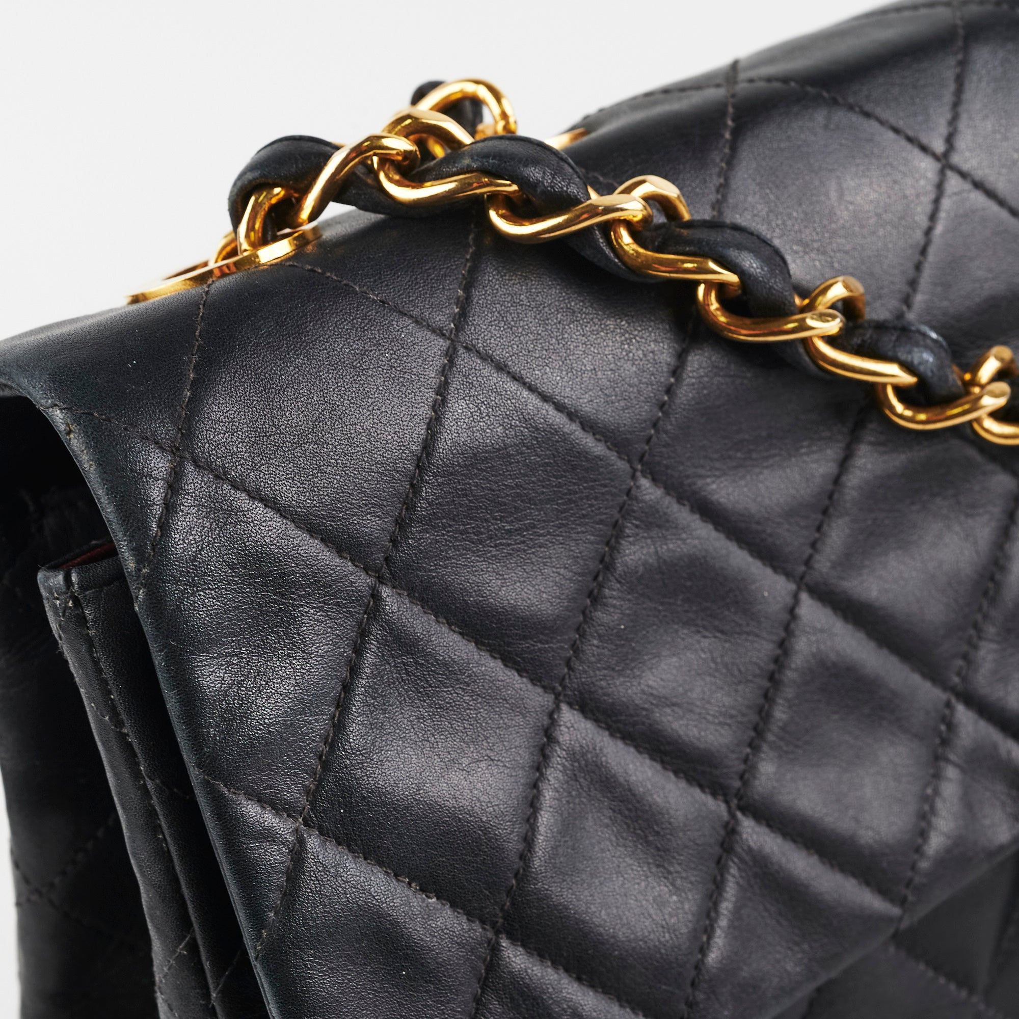 Vintage Chanel Maxi Jumbo Black Leather Flap Bag - Classic Luxury Handbag for Women, Perfect for Evening Parties, Date Nights & Special Occasions