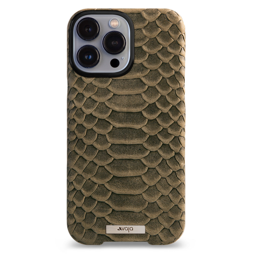 Premium Kobra Grip Genuine Leather Case for iPhone 13 Pro Max - Slim Protective Cover with Enhanced Grip for Daily Use, Business & Travel