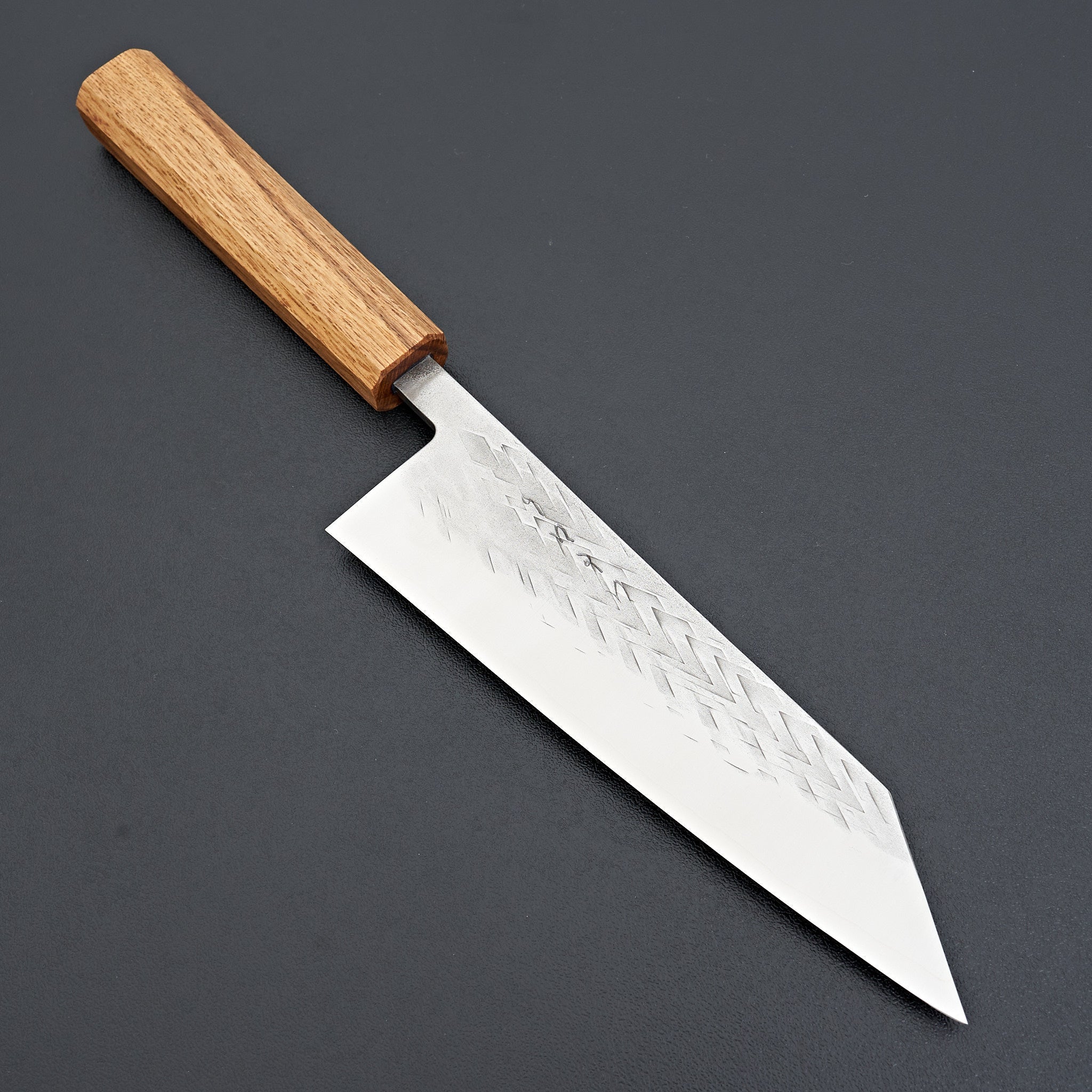 Hitohira TD SLD Tsuchime Bunka 170mm Japanese Chef Knife with Lacquered Oak Handle - Premium Kitchen Knife for Slicing, Dicing, and Precision Cutting