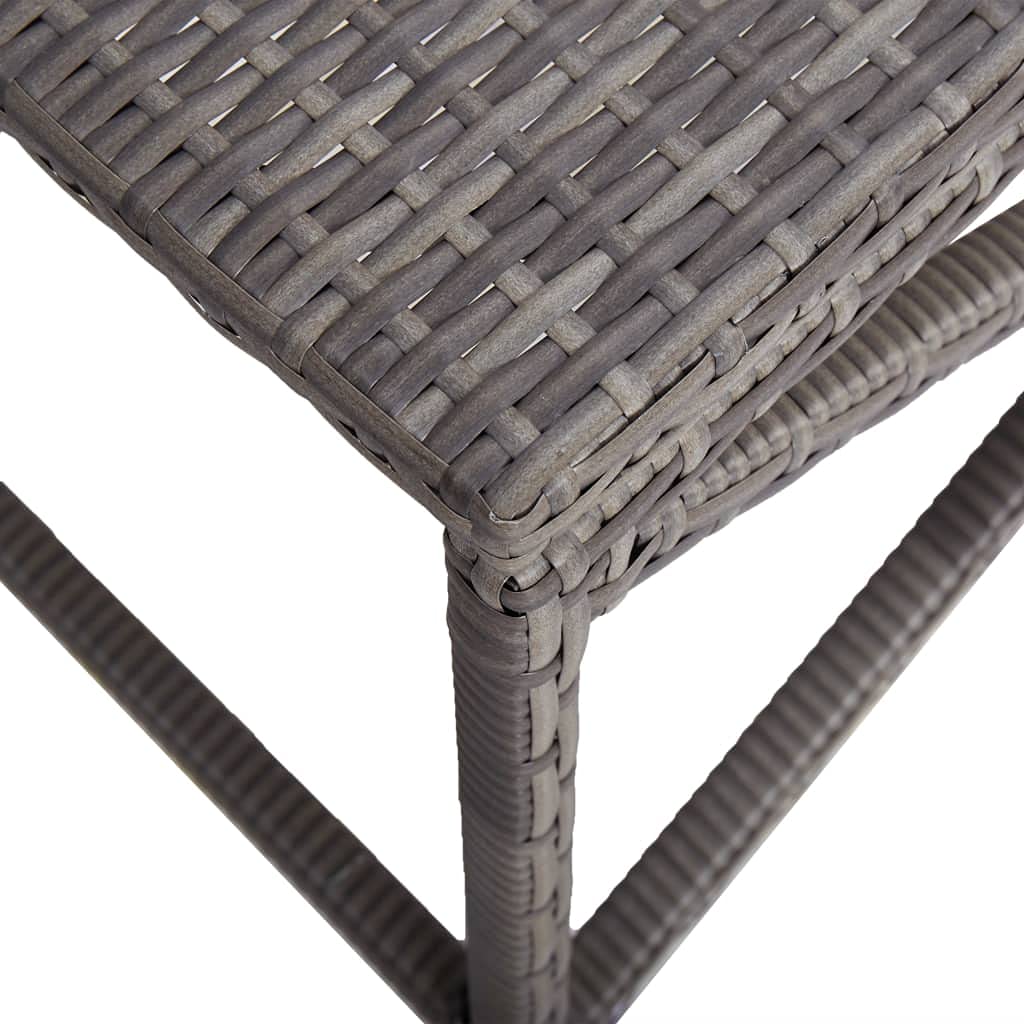 Poly Rattan Outdoor Garden Bench - 47.2