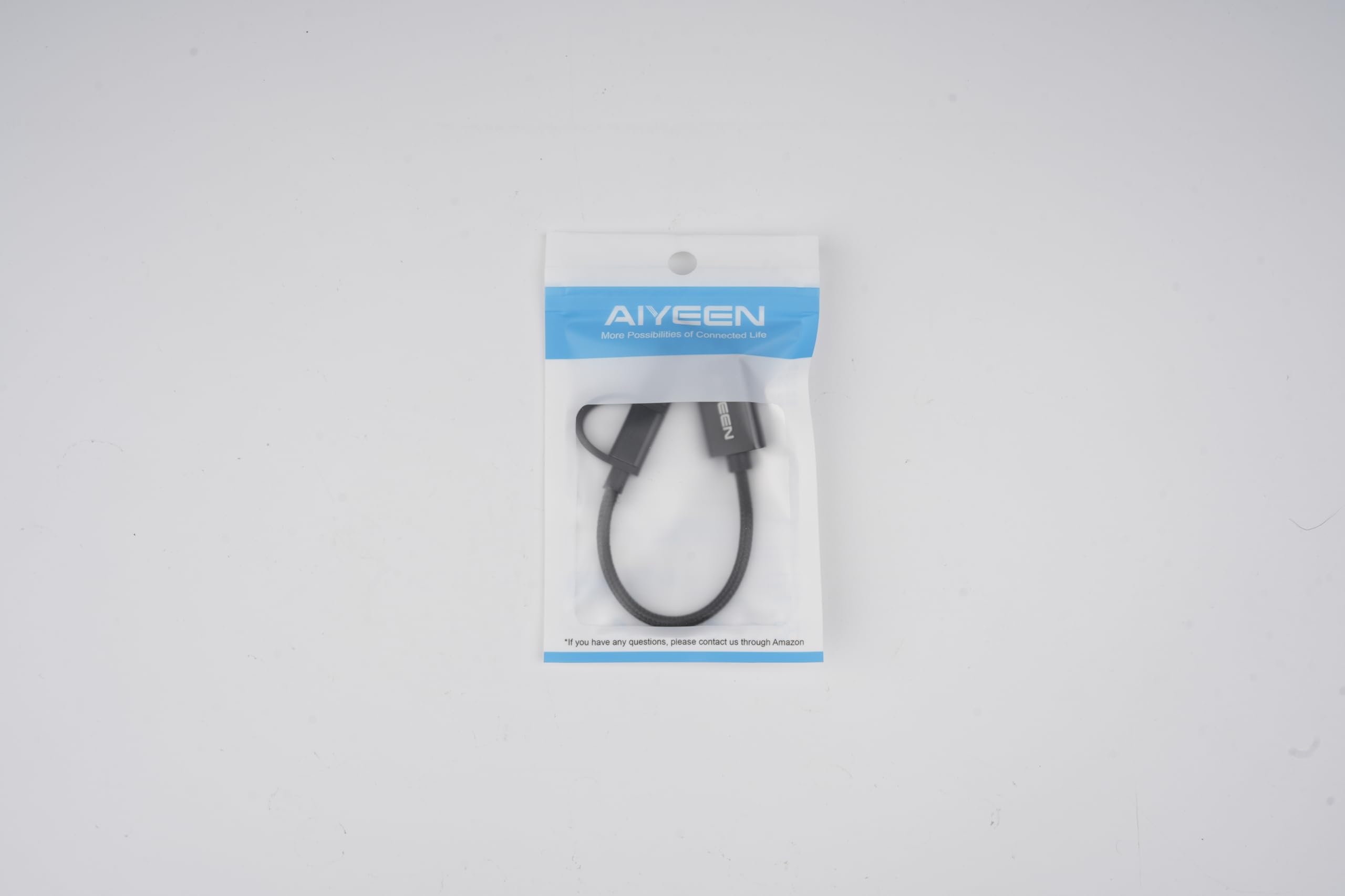 AIYEEN 2-in-1 USB C to USB Adapter & Micro USB OTG Cable - USB 3.0 Fast Data Transfer Compatible with MacBook Pro, Samsung Galaxy, Google Pixel, Android Phones - Perfect for Travel, Office & Charging Multiple Devices (Black)
