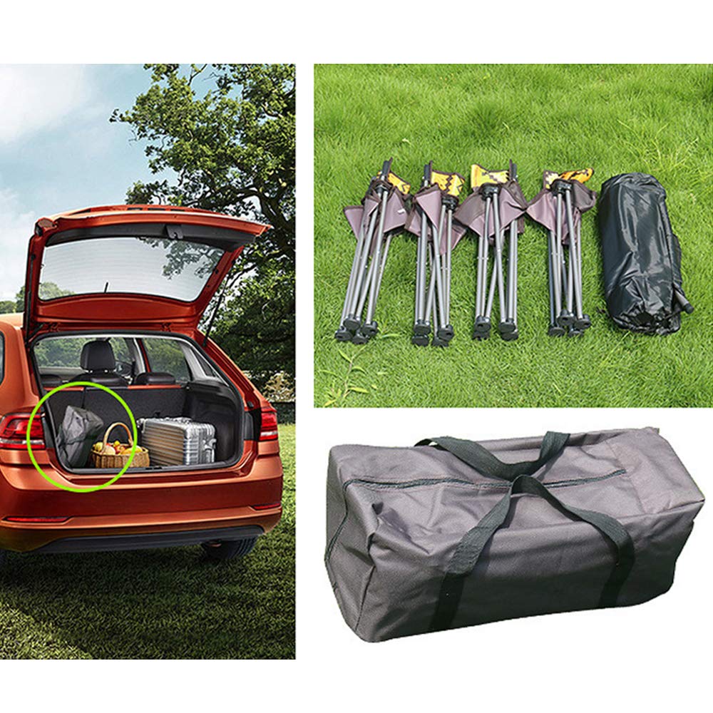 Portable 5-Piece Folding Camping Table and Chairs Set - Lightweight Outdoor Picnic, Beach, Patio & Travel Furniture with Carrying Bag - Perfect for Backyard BBQs, Beach Trips & Camping Adventures