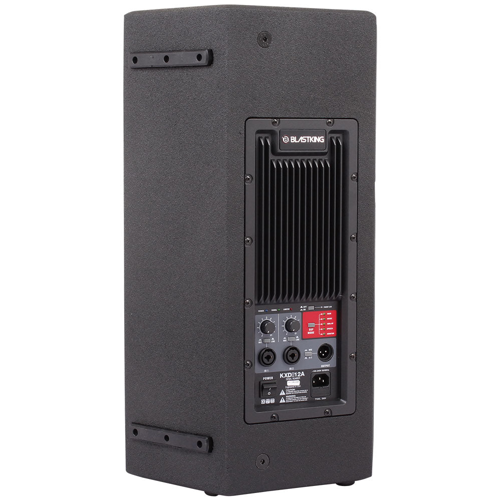 Blastking KXDII12A 12 Inch Active Loudspeaker - 1200W Class D Bi-Amp DSP PA Speaker for Live Music, DJ, Karaoke & Events