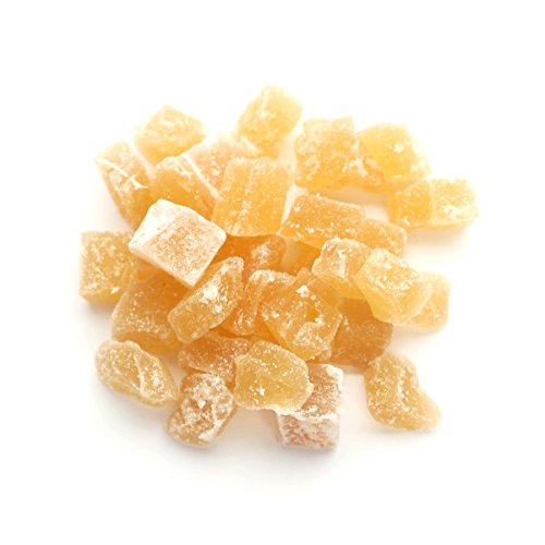 D'allesandro 5 lbs. Gluten-Free Diced 5-7mm Crystalized Ginger - Certified Kosher, Non-GMO, Vegan | Perfect for Baking, Cooking, Tea & Healthy Snacks