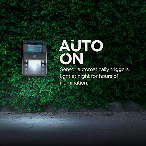 Solar Security Lights Outdoor - Waterproof Solar Wall Lights for Home & Garden, Wireless Fence Post & Step Lighting (2-Pack, Stainless Steel) - Perfect for Driveways, Pathways & Backyard Safety