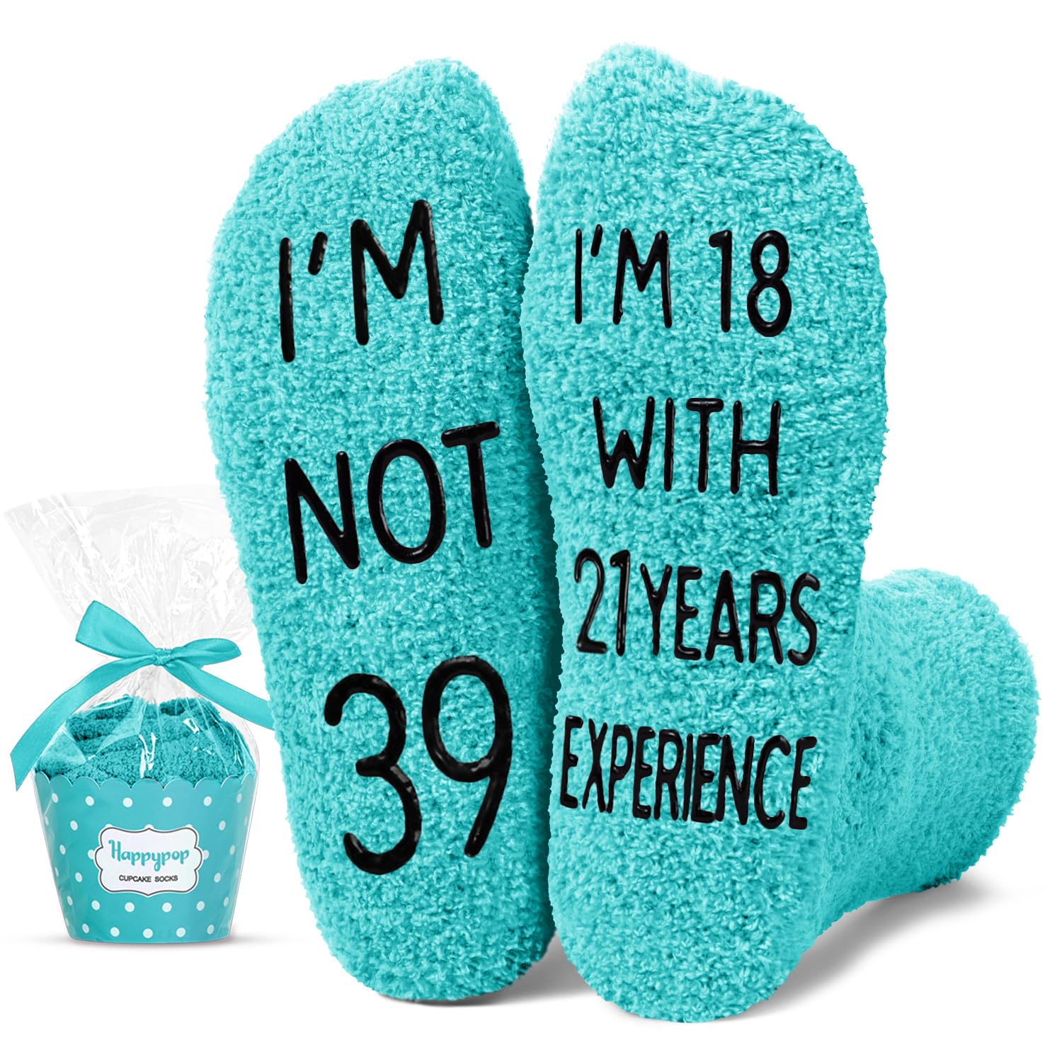 HappyPop Funny Birthday Socks for Women & Men - Novelty Gift for 30s & 40s (31-39 Years Old) - Perfect for Birthday Parties, Gag Gifts & Special Occasions