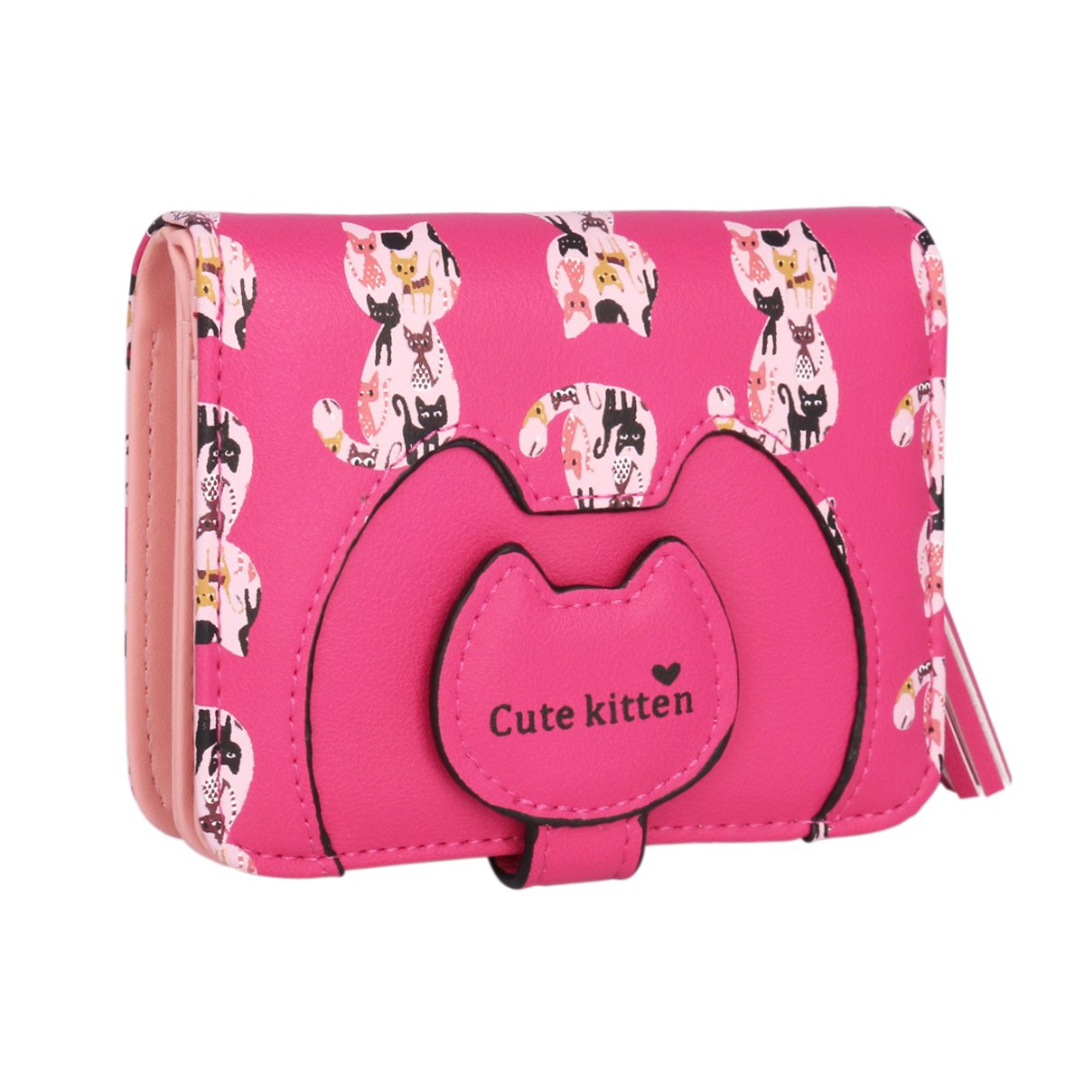 Cute Cat Wallet for Women with Tassel - Small Coin Purse & Card Holder - Perfect for Everyday Use, Travel, and Gifts