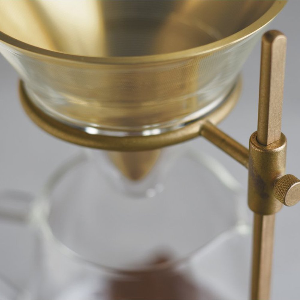 KINTO SCS-S02 Coffee Brewer Stand Set - 4 Cup Drip Coffee Maker with Glass Carafe, Perfect Gift for Coffee Lovers | Ideal for Home, Office & Cafe Use