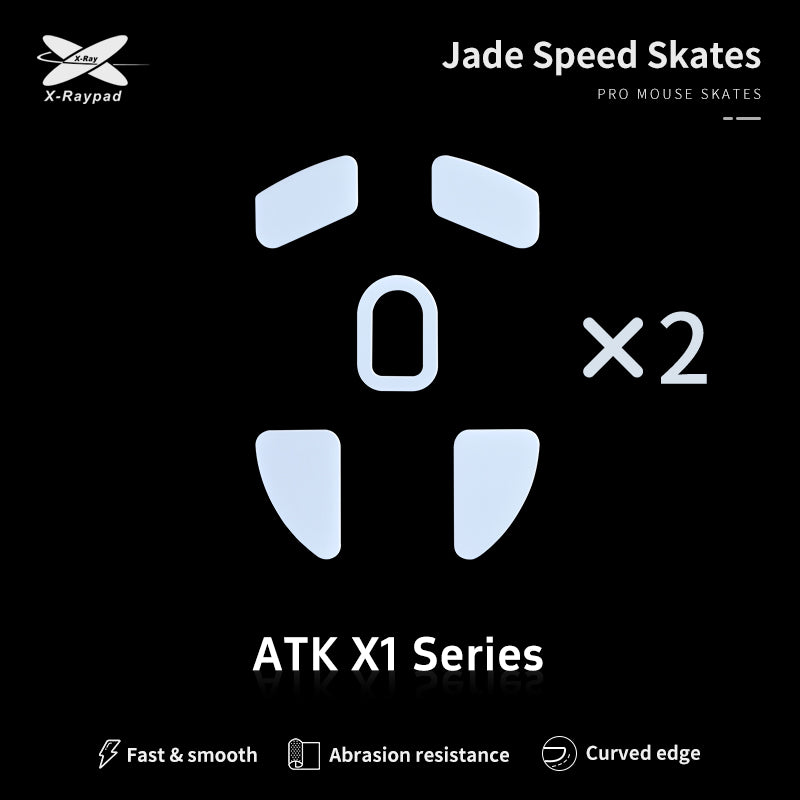 X Raypad Jade Mouse Skates for ATK Blazing Sky X1 Series - Ultra Smooth PTFE Feet for Gaming Mice | Perfect for FPS, MOBA & Esports Gaming