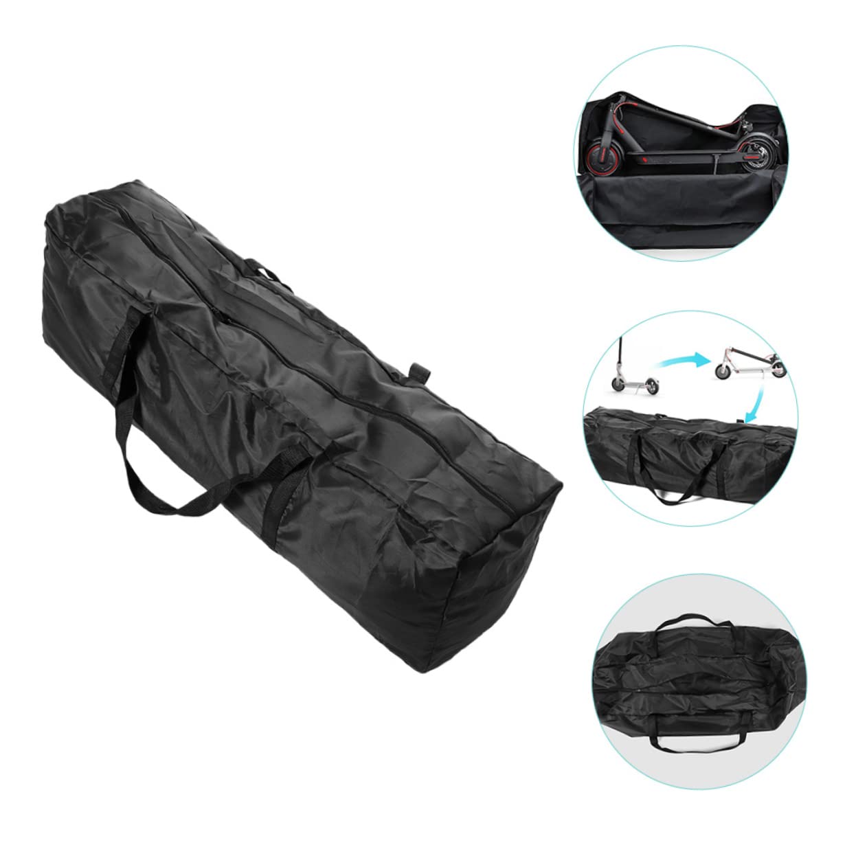 VANZACK Skateboard Backpack - Portable Scooter & Skateboard Storage Bag with Double Tilt Design - Large Capacity Board Bag for Skateboarding Accessories | Perfect for Commuting, School & Skate Park Use