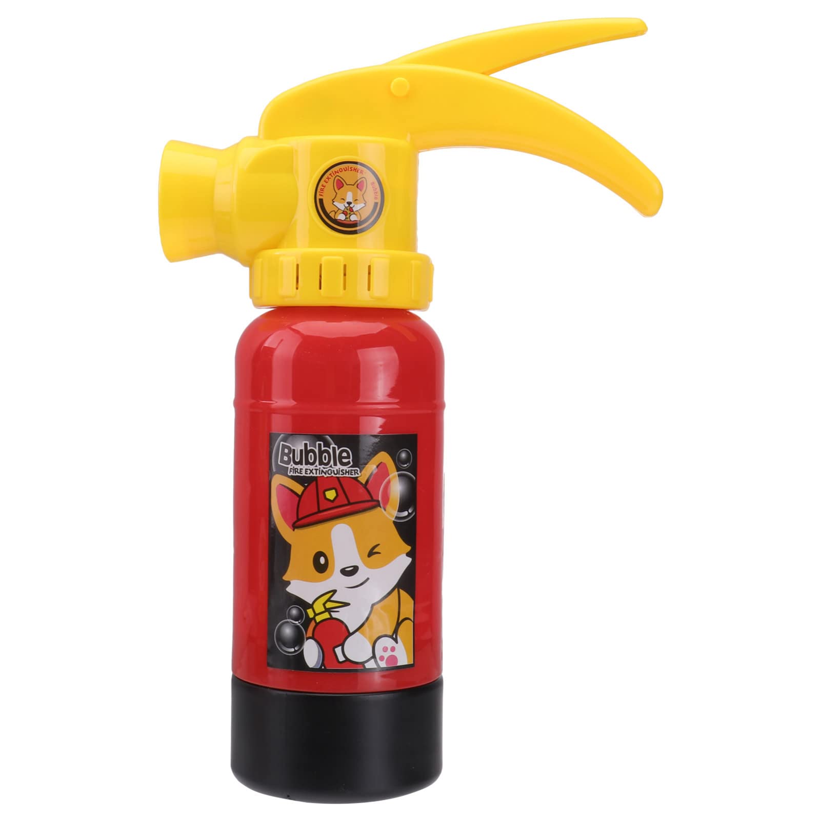 Totority Electric Bubble Machine with LED Lights - Cartoon Fire Extinguisher Design, Kids Bubble Blower Toy for Birthday Parties, Outdoor Play & Backyard Fun