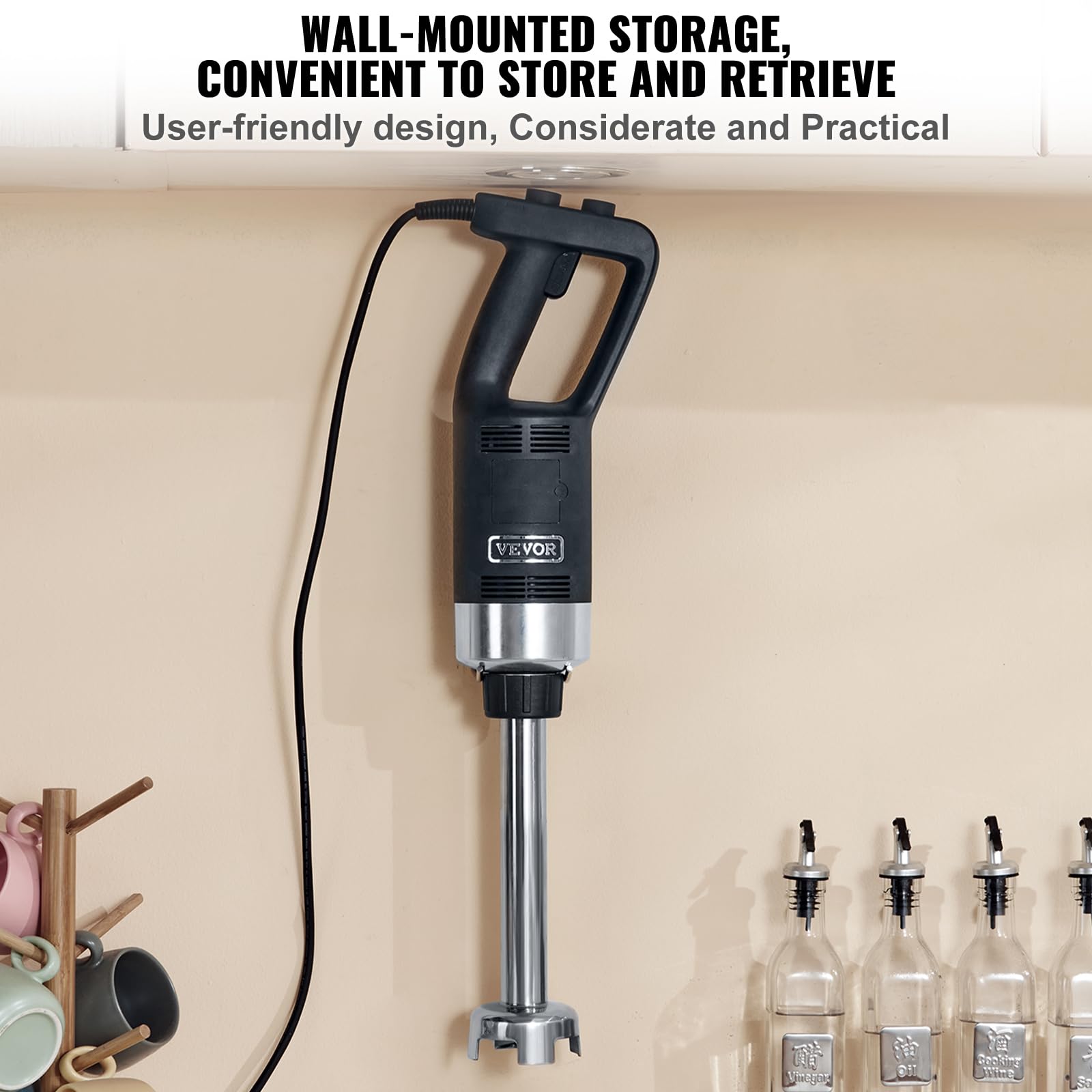 VEVOR 750W Commercial Immersion Blender - 12