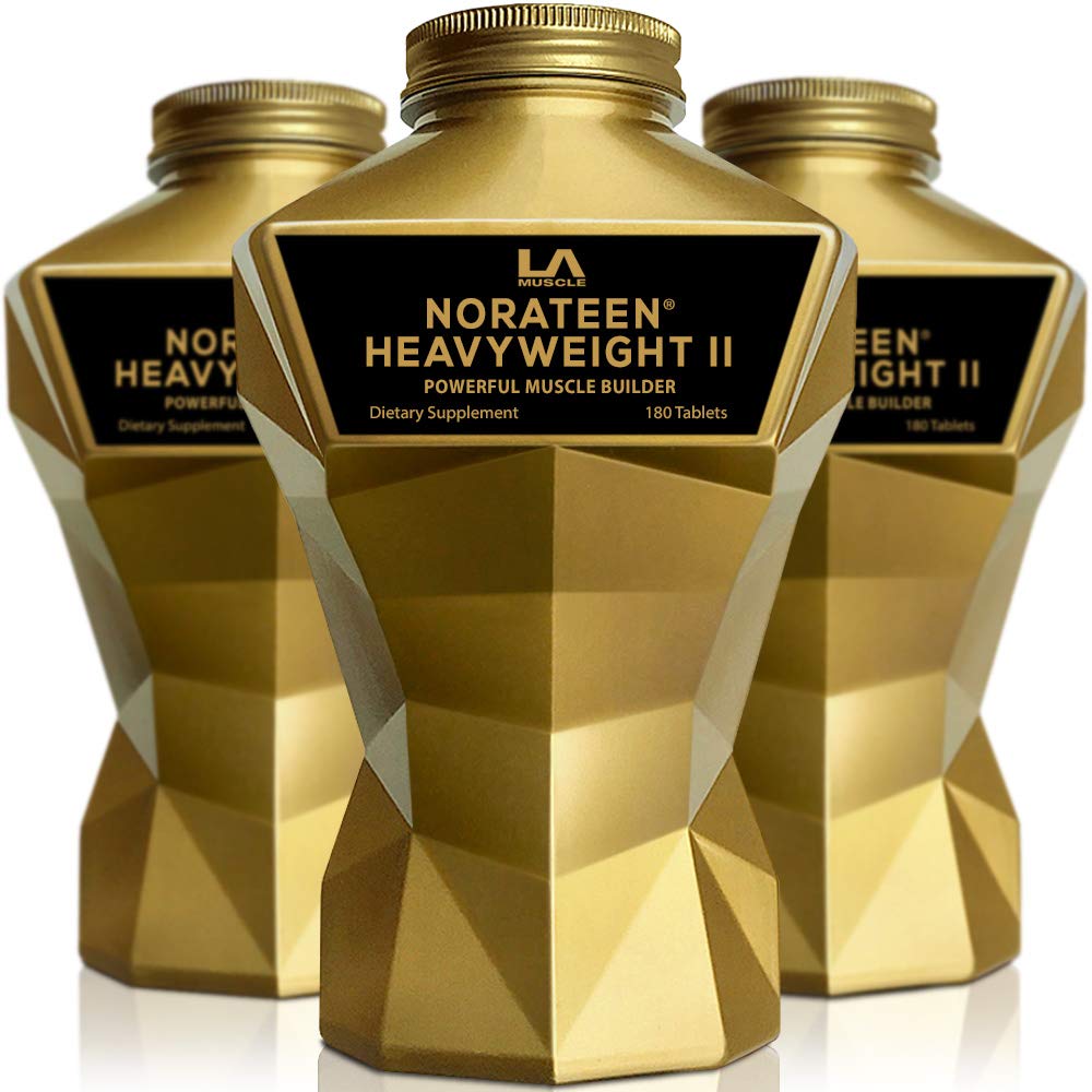 LA MUSCLE Norateen Heavyweight II - 540 Pills (3 Month Supply) | Premium Muscle Builder & Testosterone Booster for Men | Keto & Vegan Friendly Sports Nutrition Supplement | Strength & Endurance Enhancer for Bodybuilding, Weightlifting & Athletic Performance