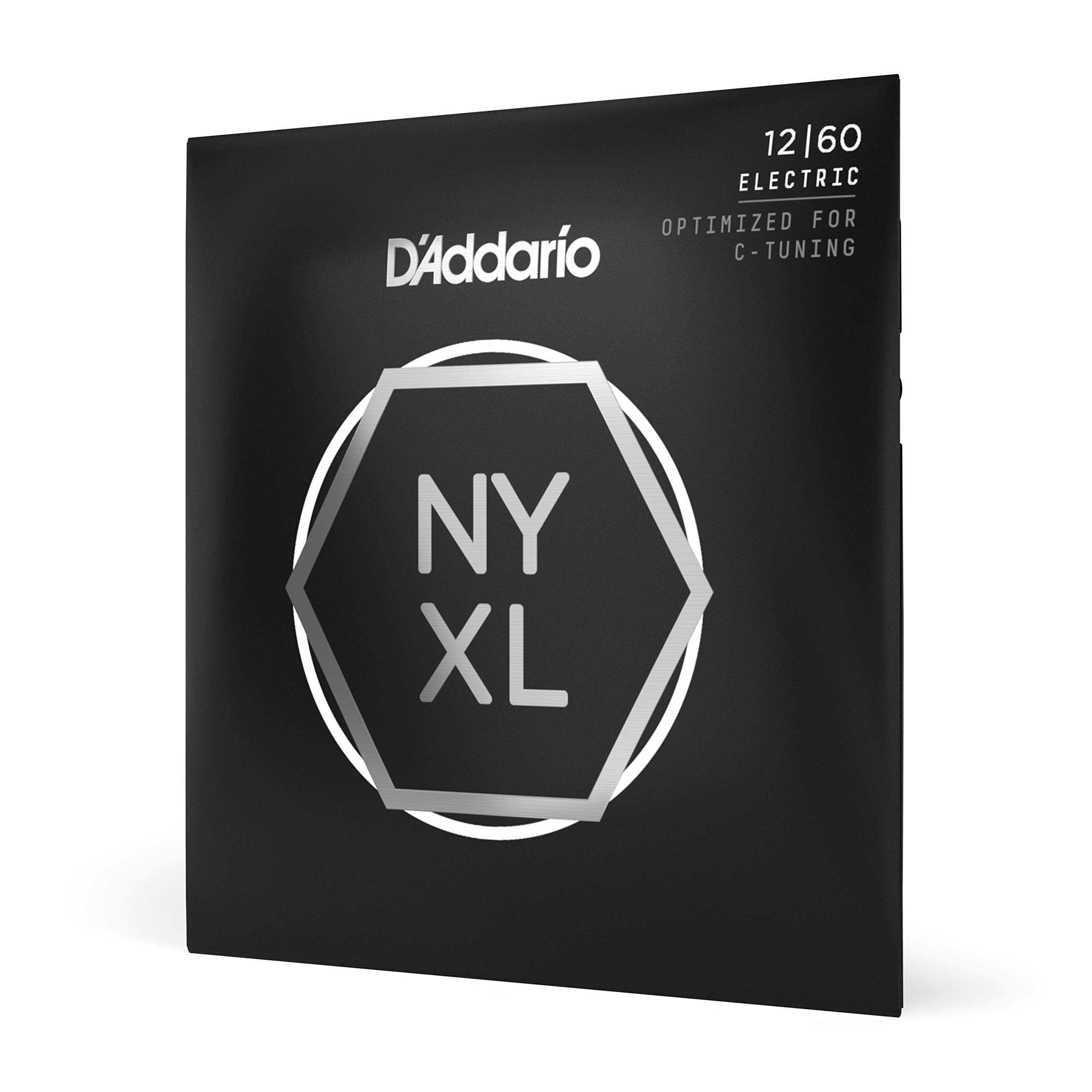 D'Addario NYXL1260 Electric Guitar Strings - 12-60 Extra Heavy Gauge - Unrivaled Strength & Tuning Stability - Enhanced Mid-Range Tone - Perfect for Rock, Metal & Stage Performances