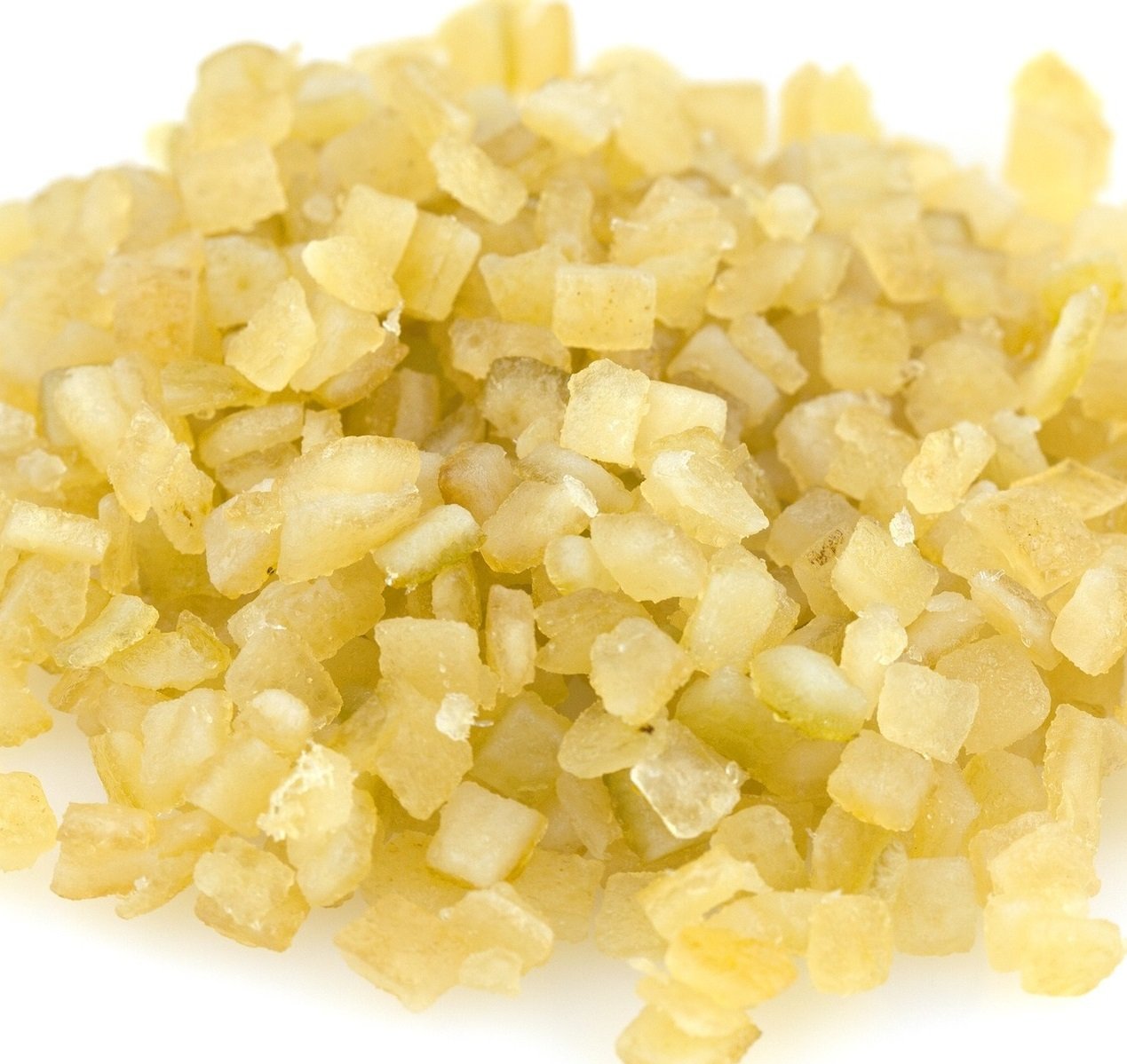 Candied Diced Lemon Peel - 1 Pound Tub | Sweetened Preserved Fruit for Baking, Cocktails & Snacking