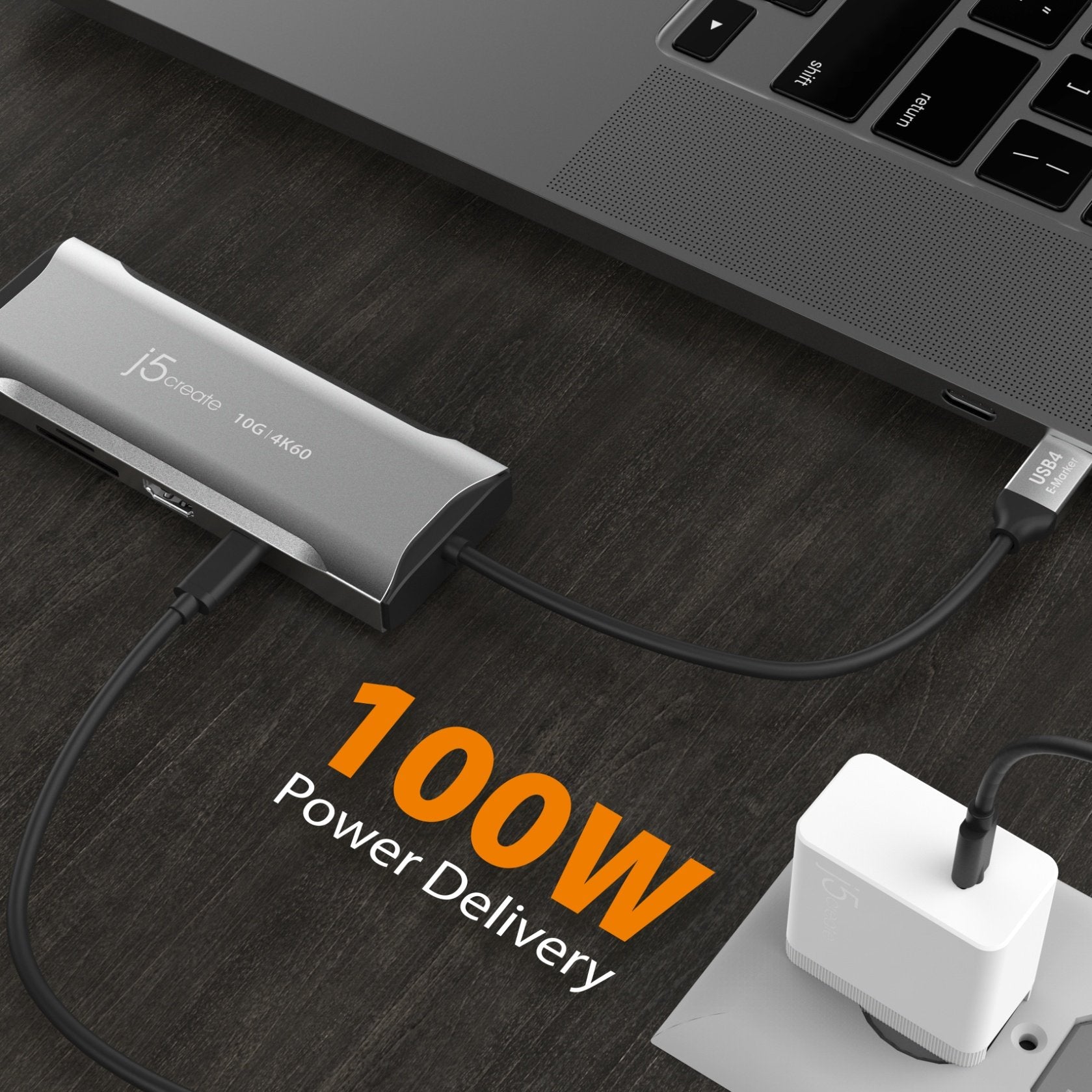 4K60 Elite USB C® 10Gbps Mini Dock - Portable USB C Hub with HDMI, Ethernet & USB Ports for MacBook Pro, Dell XPS, Surface Pro - Perfect for Home Office, Gaming & Video Editing