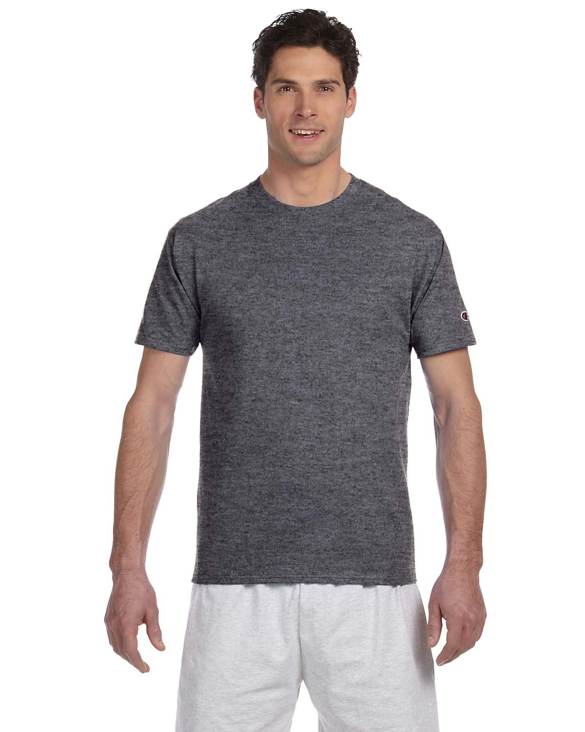Champion Men's Short Sleeve T-Shirt - Comfortable Cotton Crewneck Casual Tee for Gym, Workout, Running & Everyday Wear