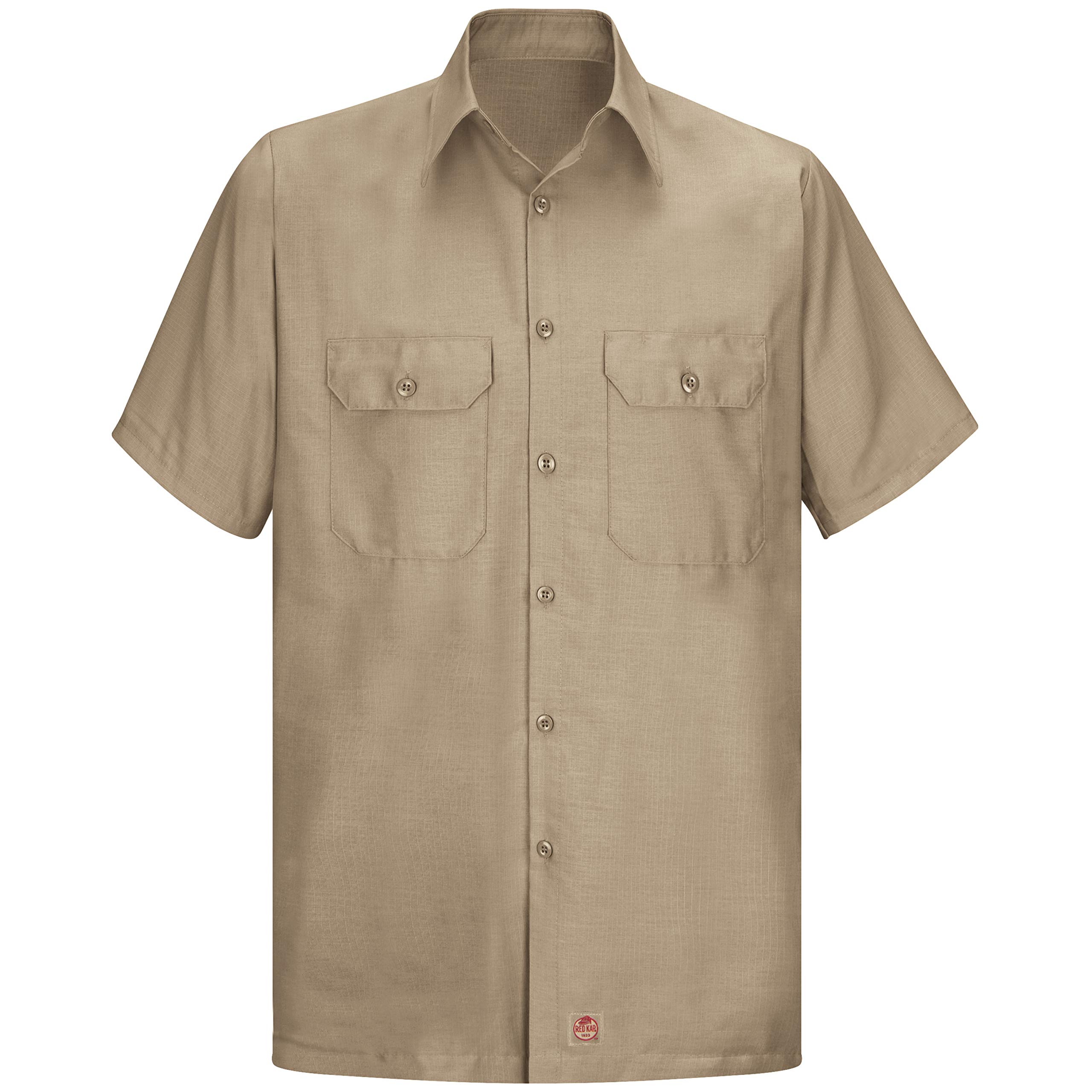 Red Kap Solid Rip Stop Shirt - Durable Workwear for Men | Comfortable & Breathable for Construction, Landscaping & Outdoor Jobs