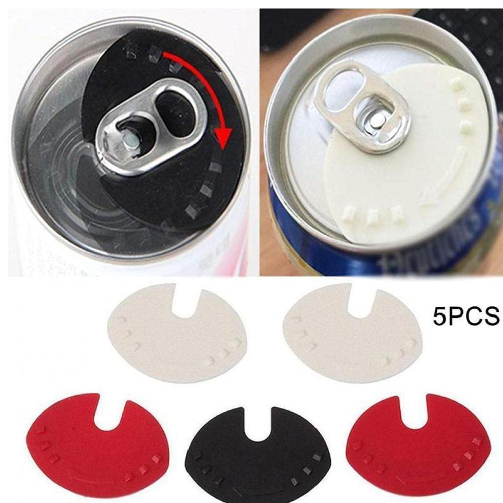Zonster 5-Pack Reusable Beer Can Covers - Leak-Proof Beverage Can Sealer Lids for Soda, Beer & Drinks - Perfect for Parties, Camping & Outdoor Activities