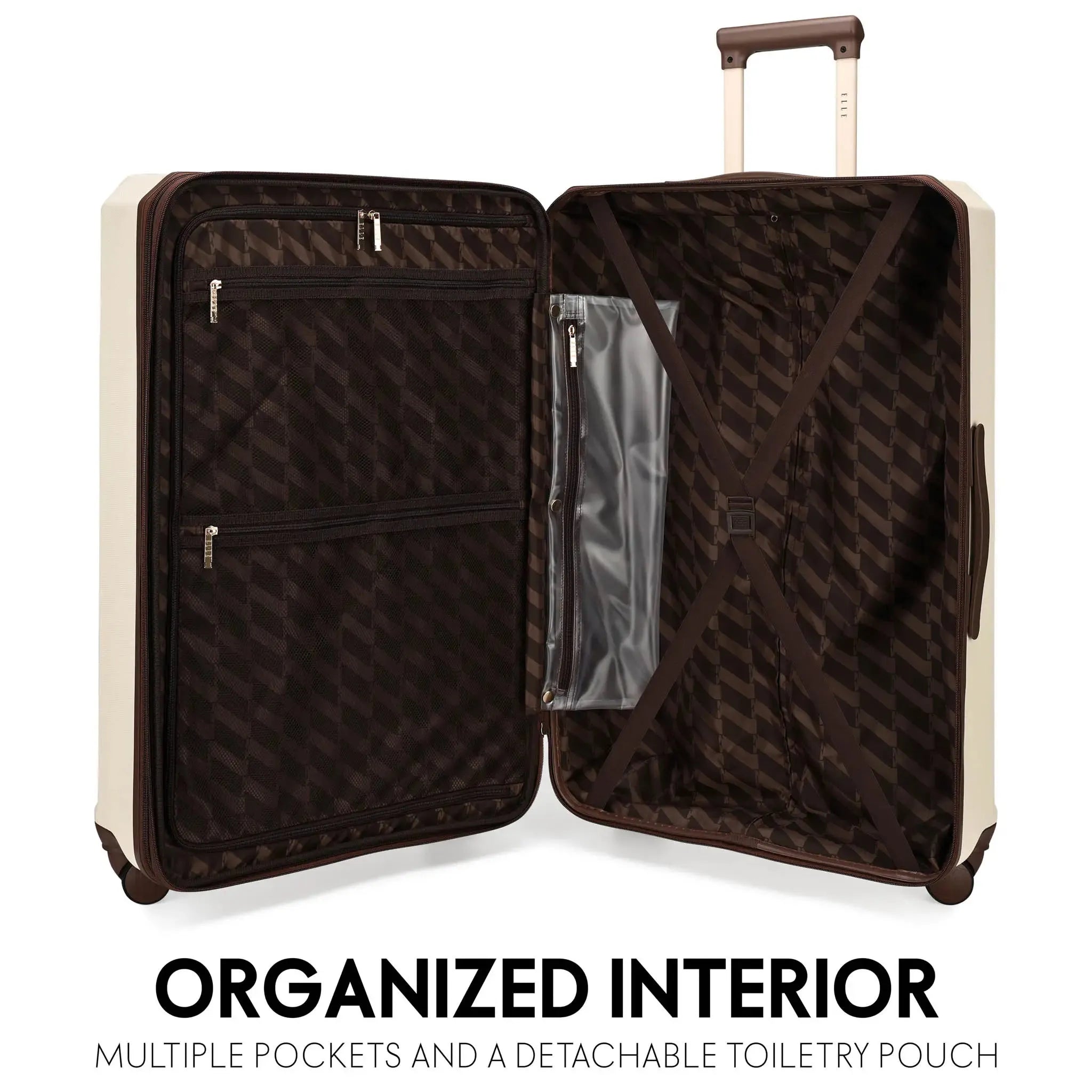 Luxe Journey 3-Piece Expandable Vintage Suitcase Set - Perfect for Travel, Vacations & Business Trips