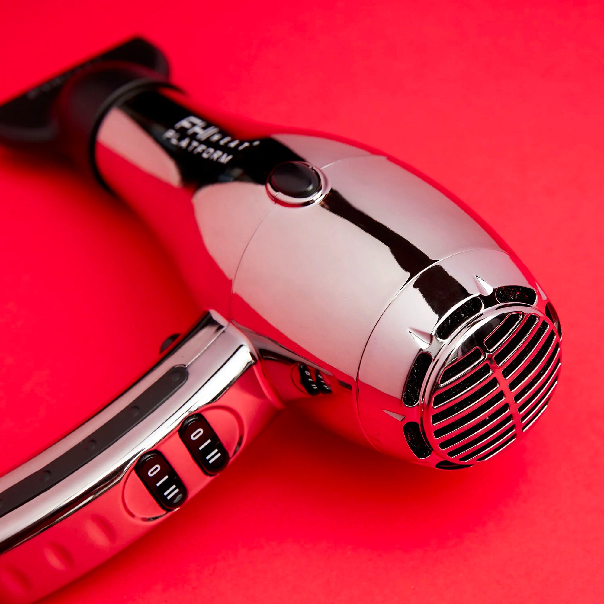 Platform 2000 Nano Power Pro Hair Dryer - Professional Ionic Blow Dryer with Chrome Finish for Salon & Home Use - Perfect for Styling, Frizz Control & Fast Drying