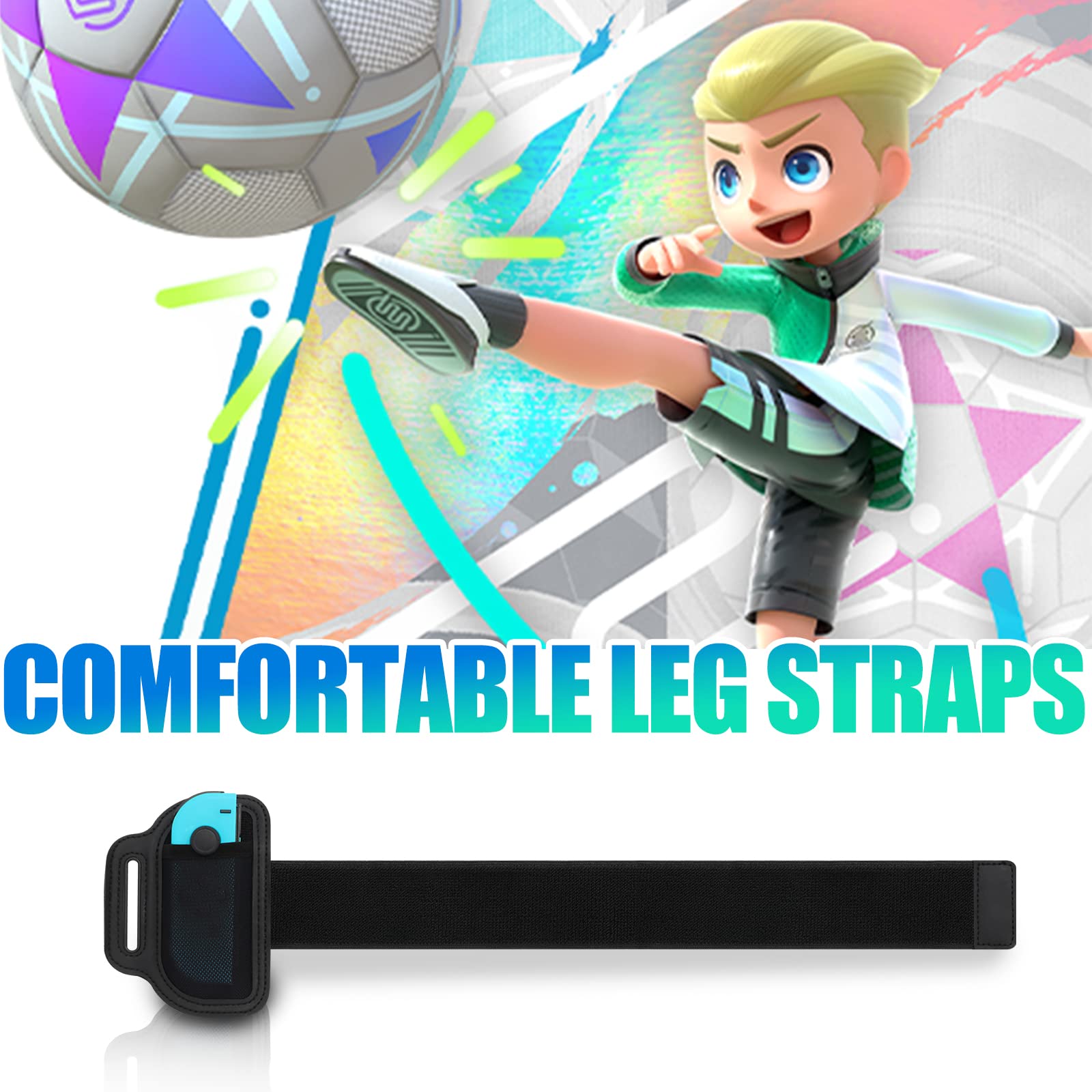 Nintendo Switch Leg Strap for Ring Fit Adventure & Switch Sports - 1 Pack - Comfortable & Secure Fitness Gaming Accessory for Home Workouts & Active Play