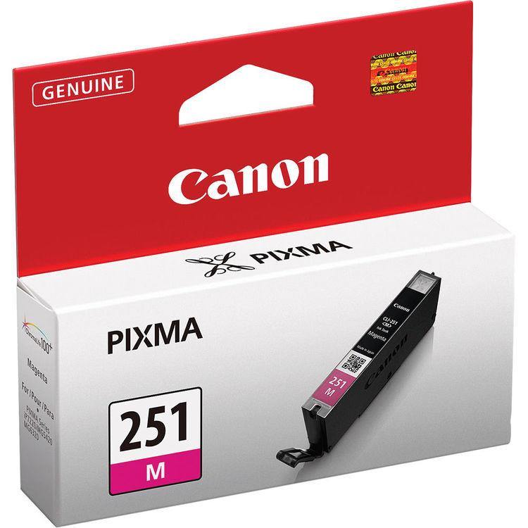 Canon CLI-251 Standard Capacity Magenta Ink Cartridge - Compatible with PIXMA Printers for Home & Office Use