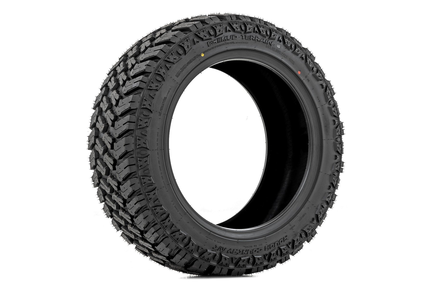 Rough Country 295/70R18 M/T Mud Terrain Tires - Dual Sidewall Design (98010136) for Off-Road Trucks, Jeeps & SUVs - Perfect for Mud, Rocks & Trail Adventures