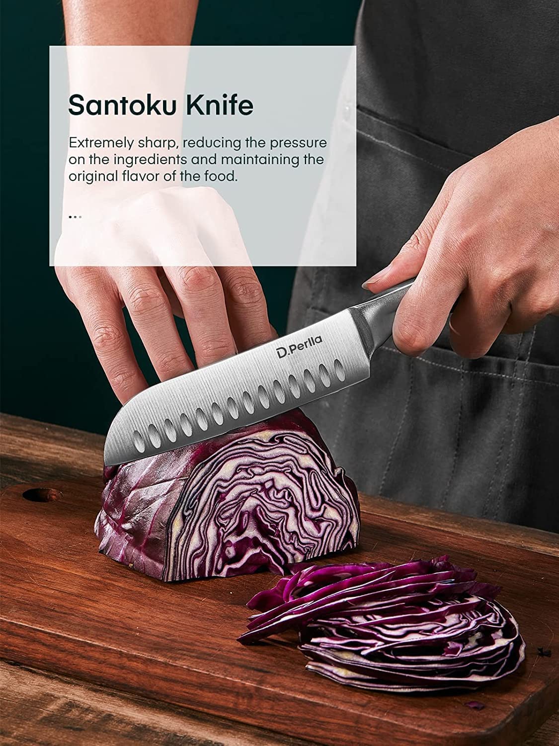 Premium 16-Piece Stainless Steel Kitchen Knife Set with Wooden Block - Razor Sharp Chef Knives, Steak Knives, Shears & Sharpener - Durable Rust-Free Cutlery for Professional Cooking & Home Kitchen Use