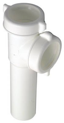 Master Plumber Plastic Lavatory & Kitchen Drain End Outlet Tee - Durable PVC Pipe Fitting for Sink Drainage Systems | Perfect for Bathroom, Kitchen & Laundry Room Plumbing Installations