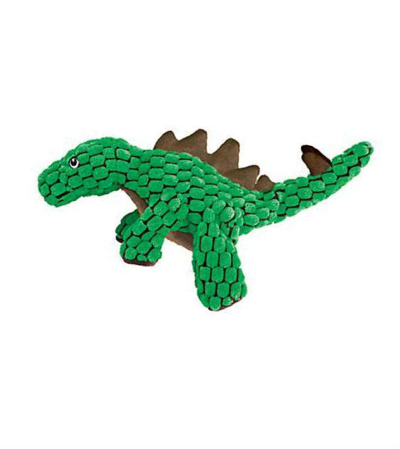 Kong Dynos Green Stegosaurus Dog Toy - Durable Chew Toy for Aggressive Chewers, Interactive Play & Dental Health - Perfect for Indoor & Outdoor Fun