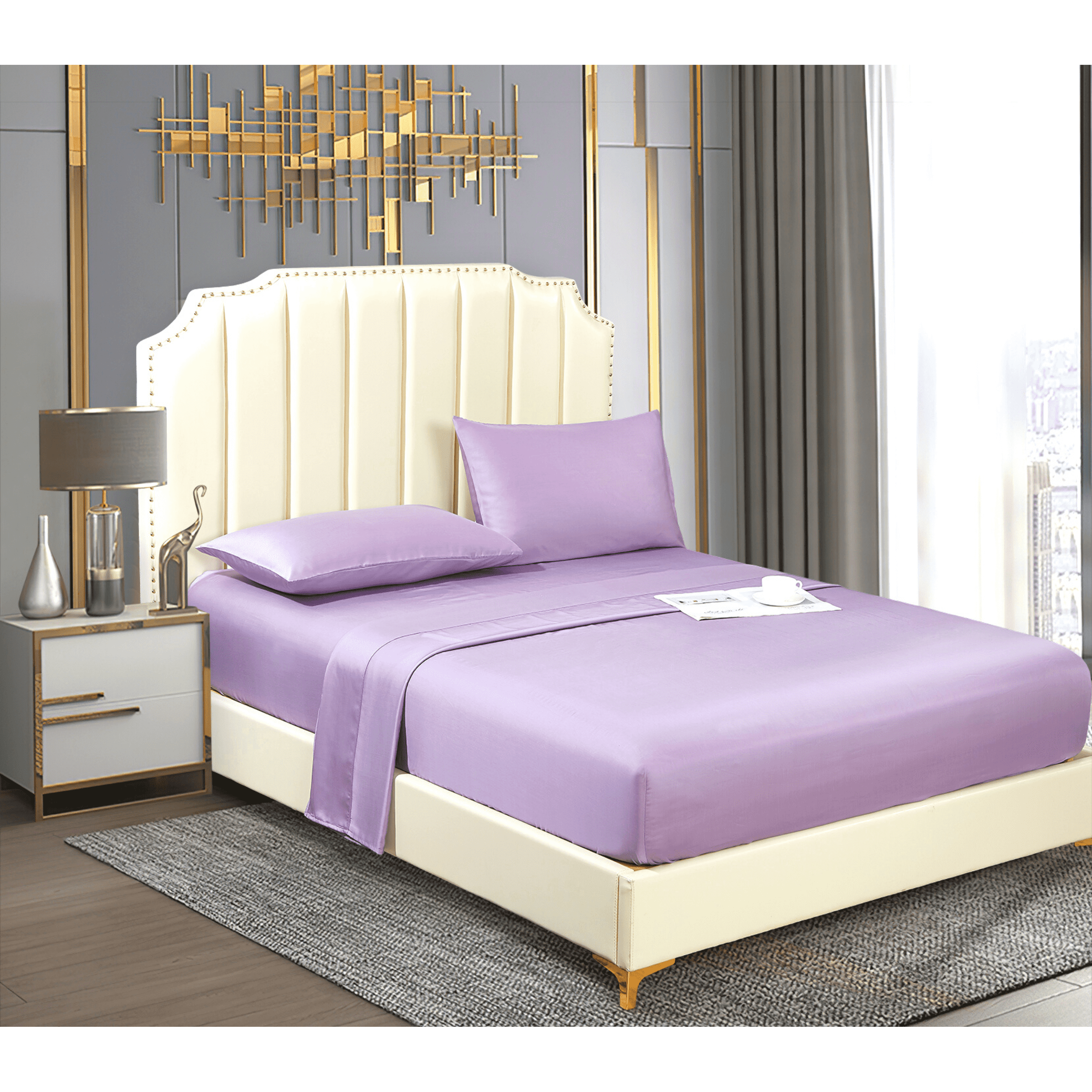 100% Lyocell Bed Sheet Set - Single Size, Soft & Breathable - Perfect for Hot Sleepers & Eco-Friendly Bedrooms
