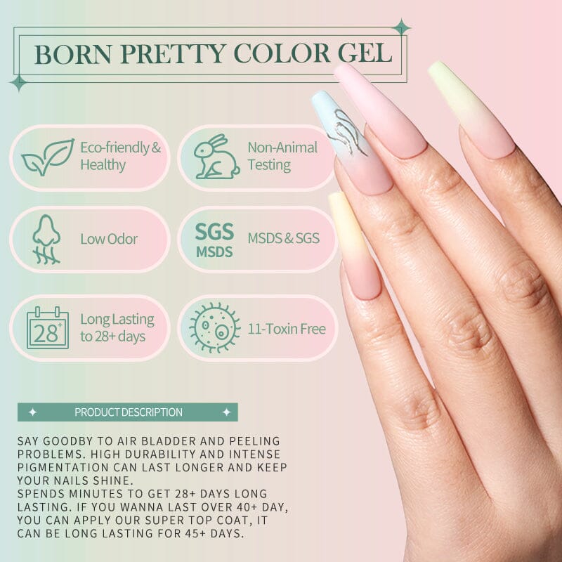 Black Gel Nail Polish CG001 - 10ml Long Lasting UV LED Soak Off Nail Art Polish for Salon & Home Manicure