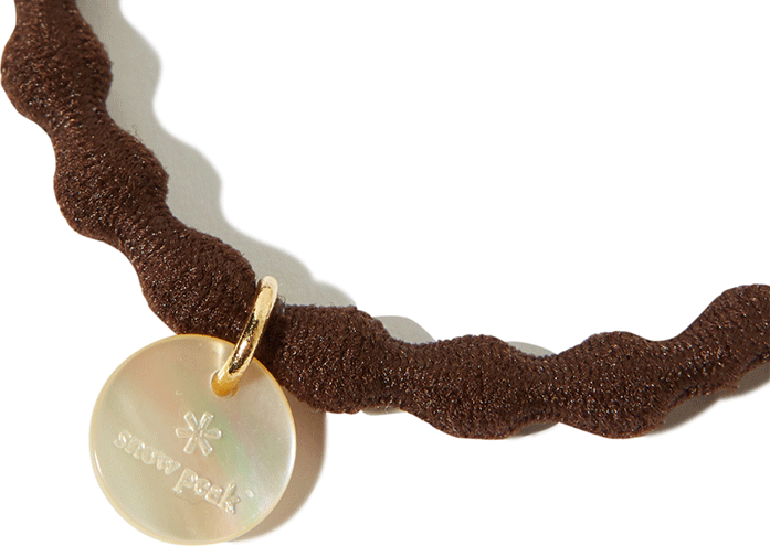 AC 23SW401 Logo Charm Hair Tie - Stylish Hair Accessories for Women & Girls - Perfect for School, Work, Parties & Everyday Use