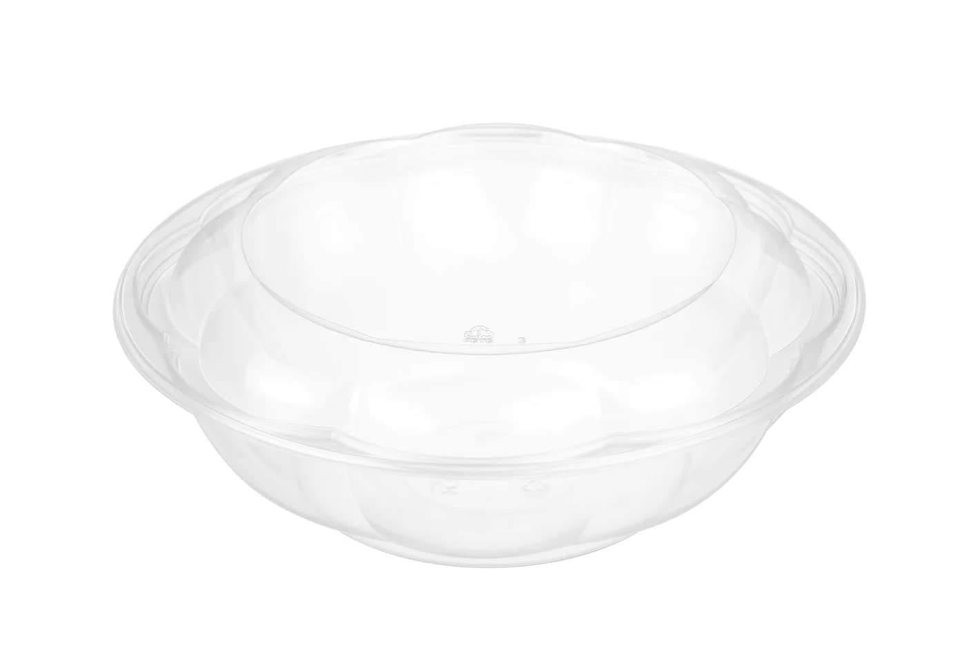 Bulk Clear Plastic Salad Containers with Lids - 50 Pack 64oz Disposable Airtight Food Storage Bowls for Meal Prep, Freshness Preservation | Perfect for Picnics, Office Lunches & Party Serving