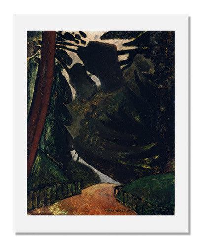 Max Weber - Path in the Woods Painting | Expressionist Landscape Art Print | Wall Decor for Living Room, Bedroom & Office