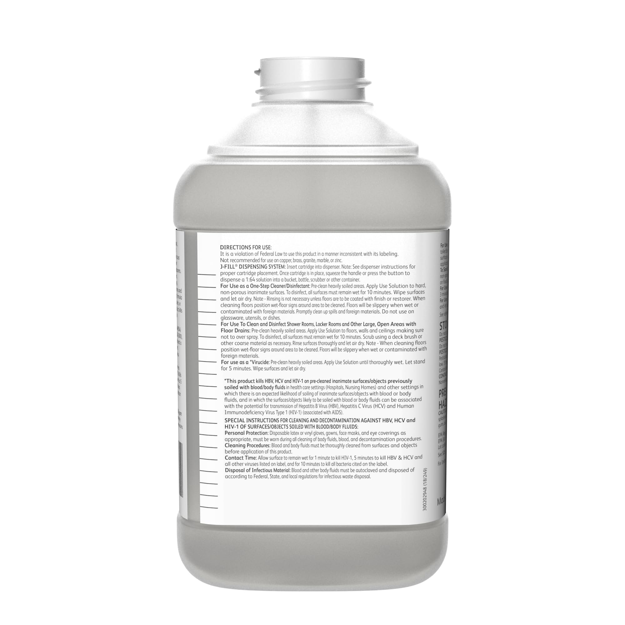 Diversey 3401512 Alpha HP Surface Cleaner - Professional Strength Hydrogen Peroxide Disinfectant for Tough Stains & Grime - 2.5L Jfill (2/Case) - Ideal for Commercial Kitchens, Hospitals & Industrial Cleaning