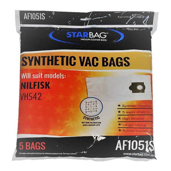 Starbag AF1051S Vacuum Cleaner Bags - Compatible with [Brand/Model] - 10 Pack - HEPA Filtration for Dust & Allergens - Perfect for Home Cleaning & Pet Hair Removal