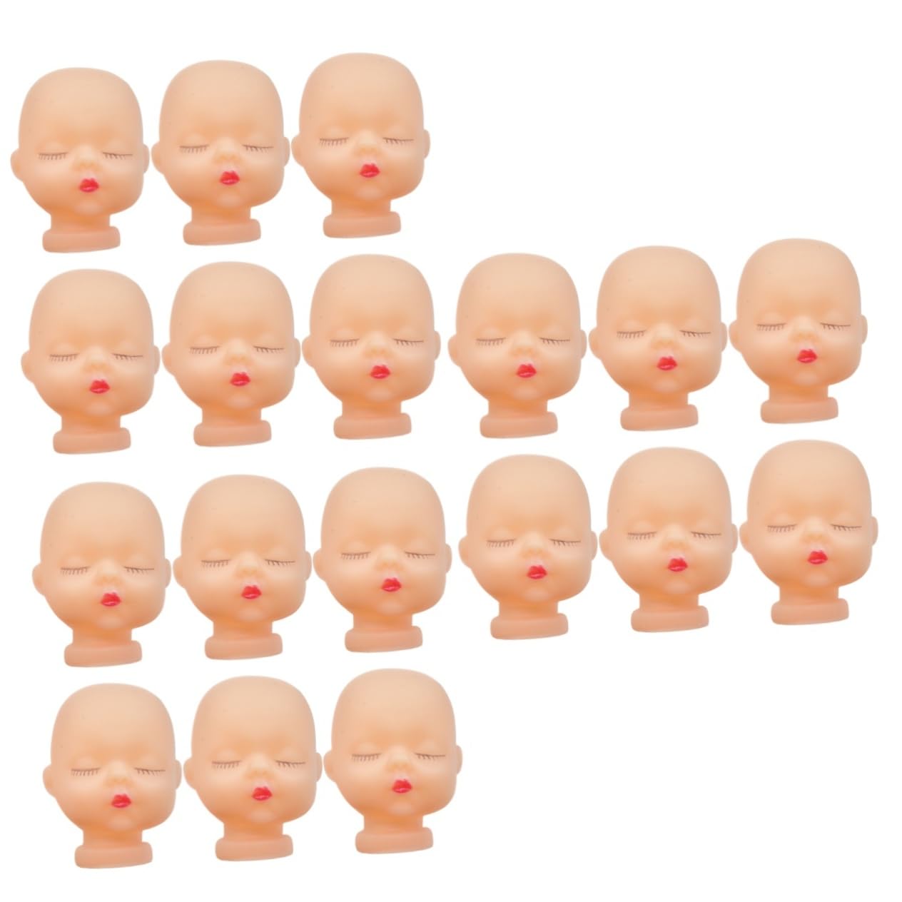 iBasenice 30PCS Mini Baby Doll Heads for DIY Crafts, Automotive Decor, Keychains & Artist Hand Dolls - Perfect for Car Accessories, Baby Shower Gifts & Creative Art Projects