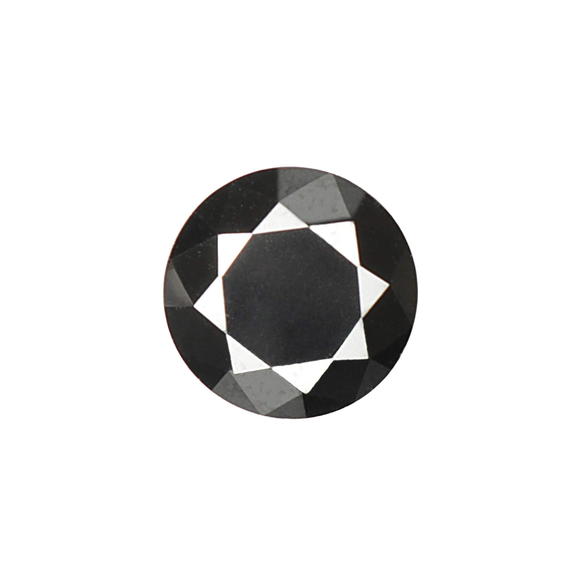 4.50 Carat Certified Black Moissanite Diamond Ring - Round Brilliant Cut Durable Gemstone for Engagement, Wedding & Anniversary Jewelry Gifts