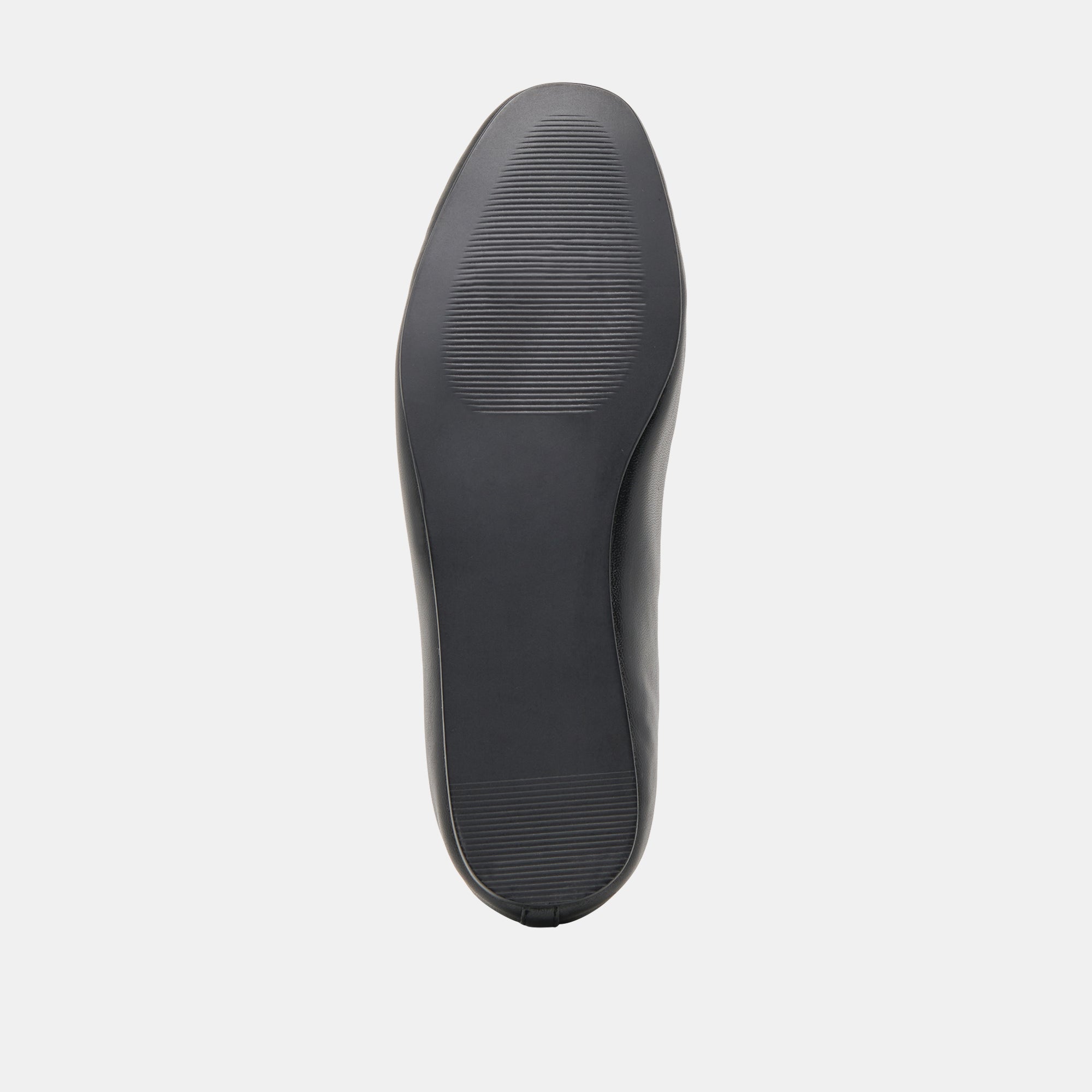BRAIDY Women's Black Leather Ballet Flats - Comfortable & Stylish Shoes for Work, Casual Wear & Dance