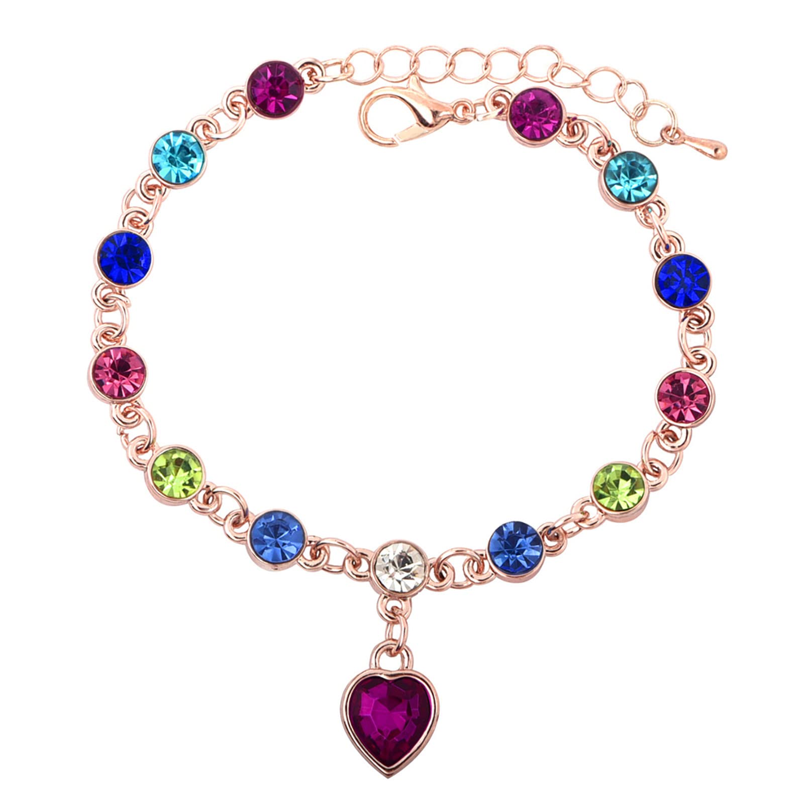 Rose Gold Bracelet for Women - Elegant European & American Style Zodiac Constellation Jewelry Set with Teardrop Earrings (Camouflage, One Size) | Perfect for Daily Wear, Date Nights & Special Occasions