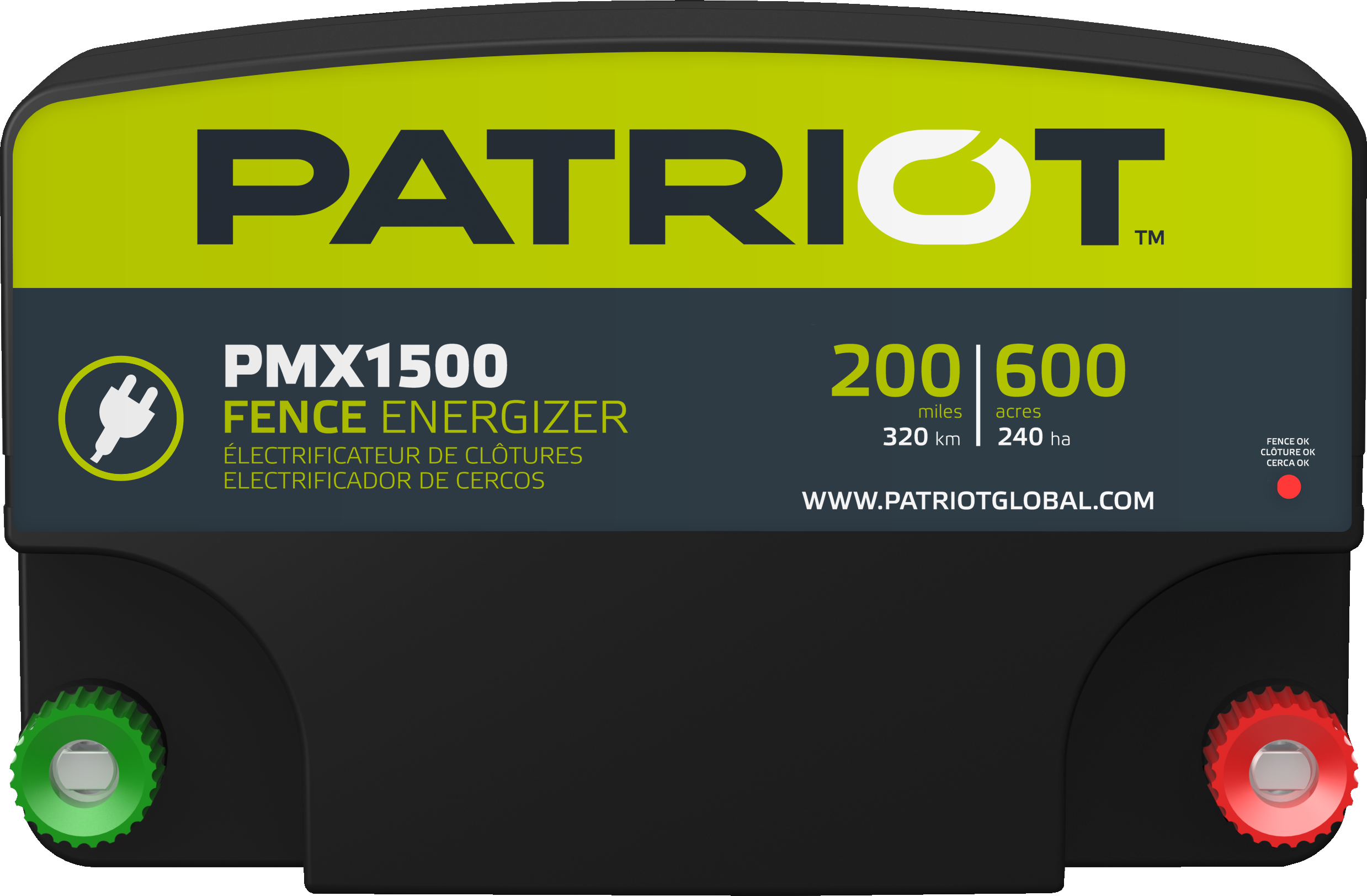Patriot PMX1500 AC Power Supply 12V - Reliable Power Source for Home Electronics, Gaming PCs, and Office Equipment