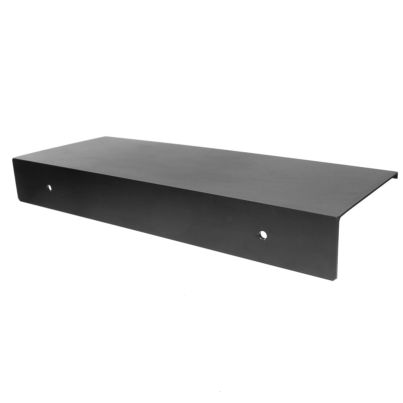 FILFEEL Black Bathroom Shelf - No Drill Wall Mounted Floating Storage Basket for Bathroom, Bedroom, Living Room & Kitchen - Perfect for Organizing Toiletries, Decor & Essentials