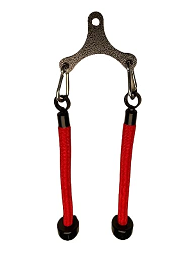 TRD Extreme Dynamic Tricep Rope Cable Attachment for Gym Yoke - Heavy Duty Rope Cable Machine Accessory - Live Motion Tricep Pushdown Equipment - Unleashed Tricep Workout Tool - Perfect for Home & Commercial Gym Strength Training