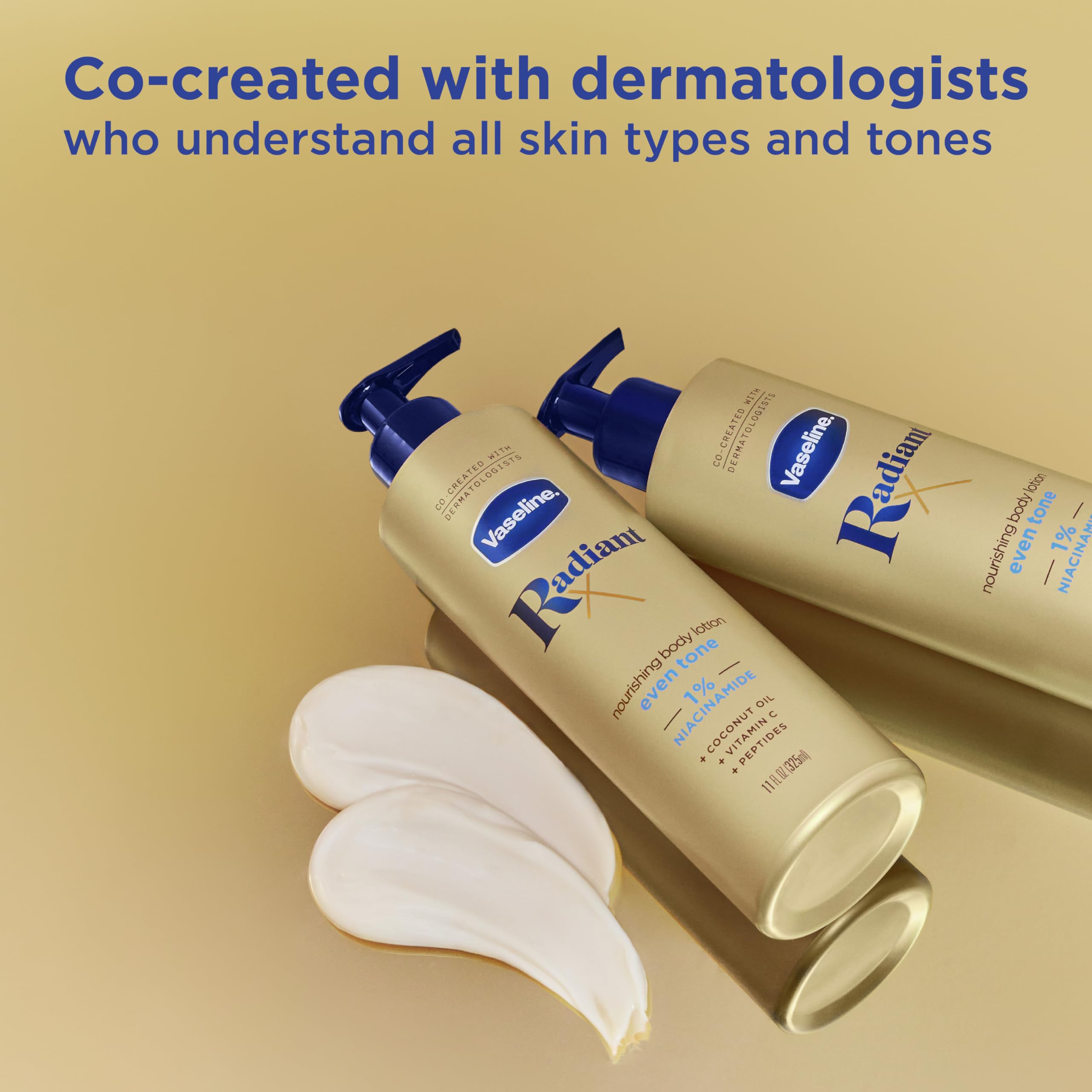 Vaseline Radiant X Skin Care Set - Even Tone Nourishing Body Lotion with 1% Niacinamide, Hydrating Body Oil with 1% Lipids & Deep Nourishment Hand Butter with 100% Pure Shea Butter (3 Piece Gift Set) | Daily Moisturizing Routine for Dry Skin, Body Care Essentials for Women & Men